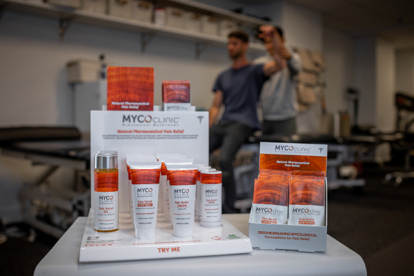 MYCO Clinic products on display.