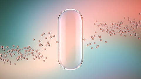 Digital background depicting innovative technologies in medicine systems, neural interfaces and research genetic and biology
